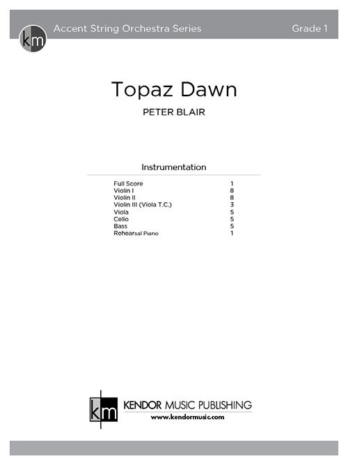 Topaz Dawn - Full Score