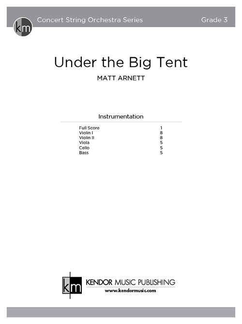 Under the Big Tent - Full Score