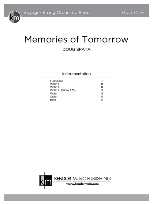 Memories of Tomorrow - Full Score
