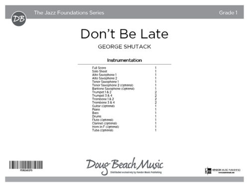 Don't Be Late - Full Score