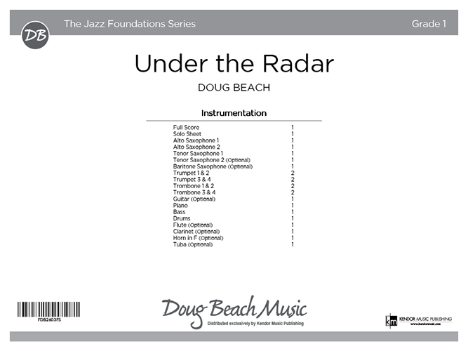 Under the Radar – Full Score – Kendor Music Publishing